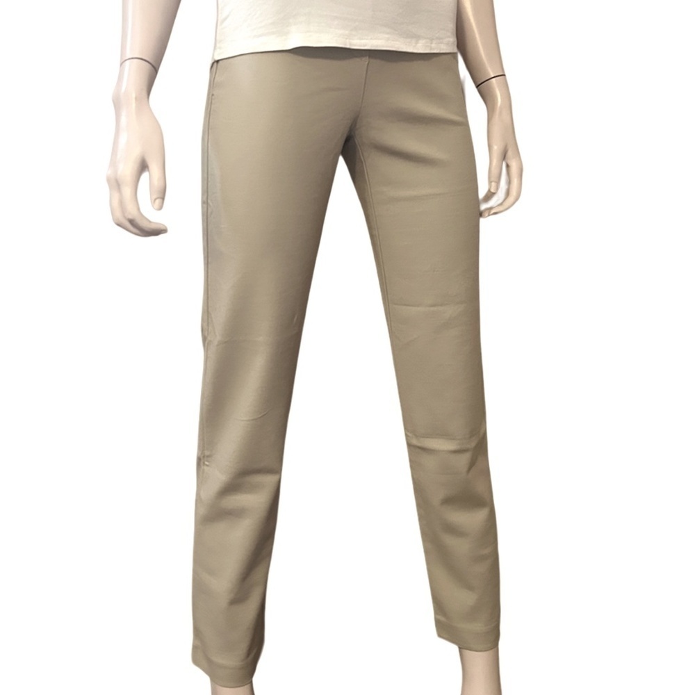 J. Jill Cigarette Pant Cashew Classic Pull On Slim Ankle Length Rayon Blend - Picture 2 of 13
